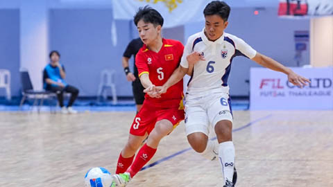 U19 futsal và U16 futsal Việt Nam vào tranh hạng Ba giải Đông Nam Á